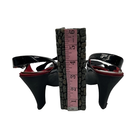 Kenneth Cole Reaction Black Patent Hype Dream Slingback Heels Size 6 1/2 Women’s - Picture 7 of 8